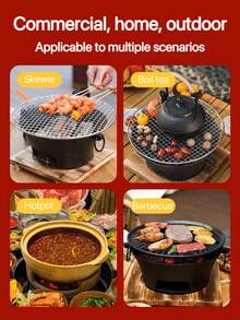 100块速燃木炭，适用于燃烧香、阿拉伯香料、木炭，无烟，可用于家庭燃烧、烧烤、室内壁炉、户外露营和泡茶。 - 1Kg - 查看 6