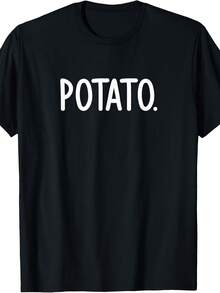 Potato Shirt- Simple Word That Says Potato T-Shirt - 款式20 - 查看 1