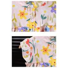 Vestido para niña de verano de niña, Vestido de niña estampado floral en estilo A, vestido de princesa lindo y voluminoso para el verano - Floral - Ver 2