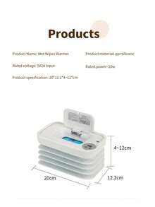 Calentador de toallitas húmedas de invierno inteligente | Ventana transparente + dispensador de papel automático + calentamiento rápido por USB | Calentamiento instantáneo desde la primera toallita - calentador - Ver 2