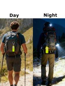 Combo de tira reflectante + llavero de cruz, colgante/dije de mochila de moda, adecuado para deportes al aire libre, accesorio de llavero DIY