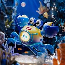 1 件装螃蟹红外传感器自动避障音乐电子宠物玩具，仿生水平爬行，适合男孩、女孩、圣诞节、万圣节、生日的礼物