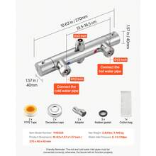 Flush Valves - Spezialventil, dos Löcher, Chromsilber - Ver 6