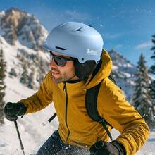 JetBlaze 1 PC Ski Helmet With Free Balaclava, Adjustable Size & Removable Ear Pads, For Men Women Winter Sports. - Multicolor - View 7