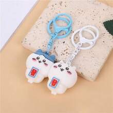 2PCS Keychain Set Collectible Figurines Cute Anime Couple Keyring For Him & Her, Best Gift For Fans, Bag/Purse Charm (Chiwa & Hachi),Christmas Gifts - 2pcs - 查看 5