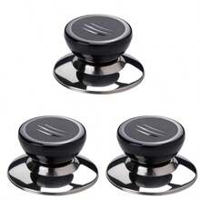 3/5pcs Universal Pot Lib Knobs Caps ,Heat-Resistant Cooking Pan Lid Covers Replacement Lifting Handle,Kitchen Cookware Handgrip Plastic Glass Pot Button, Pot Cover Head, Pot Cover Handle, Cover Bead, Cover Cap, Pot Cover Accessories