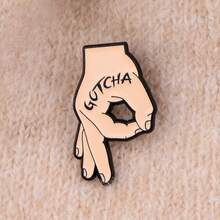 Cute Enamel Pin Brooch Pines Lapel Pins Badge On Backpack Clothing Accessories Jewelry Gifts - 黑色 - 查看 8