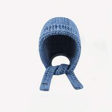 Korean Style Hand-Knitted Balaklava Hat For Women, Autumn And Winter Warmth, Large Head Circumference Wool Hat, Face-Slimming Ear Protection Hat, Fashion  Style - Milky White - View 5