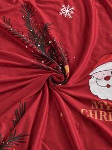 1 件圣诞涤纶沙发套，客厅弹力沙发套，防宠物可拆卸沙发保护套，家居装饰