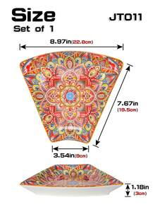 1 Set Ceramic Sectional Plate Set, 4 Color Options, 8pcs/9pcs Set, Suitable For Dining Room/Home Plates, Fruit Plates, Kitchen Plates, Ideal Housewarming Gift - Multicolor - View 12