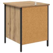vidaXL Nachttisch Aus Eichenholz-Optik, 40 X 42 X 50 Cm, Holzwerkstoff - Yellow - View 8