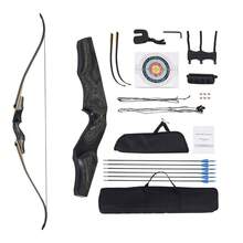 Recurve Bow And Arrows Kit, 60 Inch Wooden Takedown Bows, Right Handed Ergonomic Archery Recurve Bow Package, Longbow For Outdoor Target Training Practice Hunting, Beginners To Advanced, 30 Lbs - 60 Inch - View 8