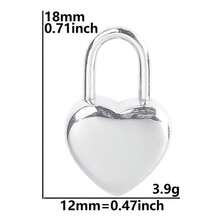 2pcs Heart Lock & Crescent Moon Pendant, 304 Stainless Steel Charm Jewelry Making Supplies, Witch Heart Moon Pendant, DIY Necklace, Keychain, Earrings, Bracelet Decoration, 18k Plated PVD, Unisex