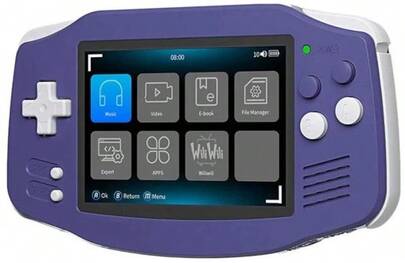 Console Anbernic rg34xx bleu indigo