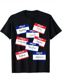 Camiseta de disfraz de Halloween fácil y divertida de Ladrona de Identidad de Chica.% Algodón. Regalo para hombres, mujeres, papá, mamá y amigos. Tallas S-. Negro - Negro - Ver 6