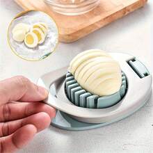2-In-1 Stainless Steel Wire Egg Cutter - Suitable For Boiled Eggs, Fruit Garnishing And Aluminum Cutting - Durable Plastic Handle, Kitchen Essential, Modern Tool, Egg Slicer, Egg Slicing Artifact, Preserved Egg Cutter, Preserved Egg Splitter