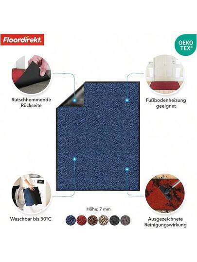 Etm Dirt Trapping Mat, Foot Mat Indoor Outdoor Front Door In Various Sizes (Anthracite Black, 60 180 Cm) view 4
