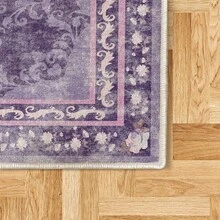 Retro Mid Century Abstract Pattern Rug On Ivory Background, Dark Orange And Reseda Green, 4' X 5' 5", Ideal For Bedroom, Dorm And Living Room - 石英薰衣草玫瑰 - 查看 2