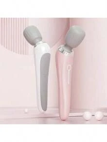 cotsoco 1pc, Handheld Electric Massager, Mini Multi-Function Massage Wand For Neck, Back, Leg & Waist, USB Rechargeable, 5 Intensity Level, Tool For Women, Suitable As A Holiday Gift - Hồng - Xem 1