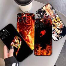 Anime Fairy Tail Comics Covercompatible with  Apple  16 15 14 13 12 11 XS XR X Pro Max Plus Mini Black TPU Phone Case,Covercompatible with  17 Hülle, 17 pro Hülle, 17 promax Hülle