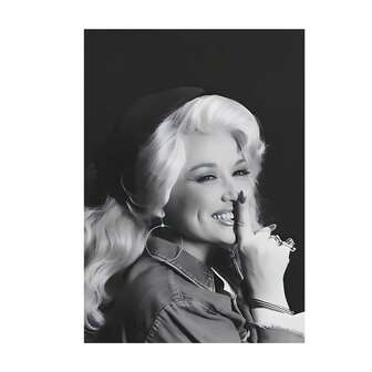 1 pieza Decoración de habitación Póster de lienzo retro de Dolly Parton, arte de pared sin marco, decoración vintage moderna para dormitorio, sala de estar, bar, club, cueva de hombres, garaje