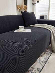 1 Vỏ bọc ghế sofa jacquard sọc đàn hồi dày chống trượt cho phòng khách, phòng ngủ, bảo vệ ghế sofa ngoài trời, ngăn ngừa vết bẩn của thú cưng, vỏ đệm ghế sofa 4 mùa cho ghế tựa đơn hình chữ L và ghế sofa 1/2/3/4 chỗ ngồi, trang trí nhà mùa thu, vỏ bọc ghế sofa phiên bản dày mùa thu và mùa đông - màu đen - Xem 7