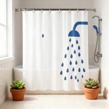 Shower Curtains - 青色 - 查看 4