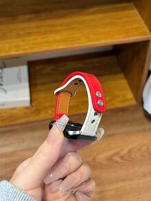 1pc Fashionable Women's Watch Band, Soft Comfortable Brown Leather Strap, Ultra-Thin Slim Design, Compatible With Watch Series 3/2/1 SE S10/S9/S8/S7/S6/S5/S4/S3/S2/S1, 38mm 40mm 42mm 44mm 45mm 46mm 49mm Watch Accessories