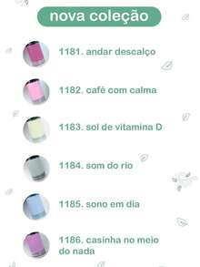 Nova Coleção Ritmo Leve Anita Kit 6 Esmaltes Tons Pastéis