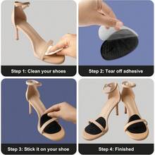 Metatarsal Pads Ball Of Foot Cushions, Heel Inserts Women, Foot High Heel Comfort Shoe Filler, Heel Pads Grips Shoe Too Big, Loose Shoes, Blisters Beige+Black - 2pairsblack - 查看 7