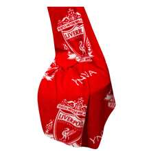Liverpool FC YNWA Rotary Fleece Blanket (Red/White) - 100% Polyester - (AG3185) - Red - View 2