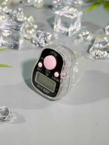 带蜂鸣声的新型 LED 闪光发光手指计数器、透明多色拼图计数器、电子念珠计数器、念珠计数器、多用途计数器、小巧时尚的戒指、男女便携式计数器,适用于节日礼物、祈祷计数等。 - 彩色 - 查看 16