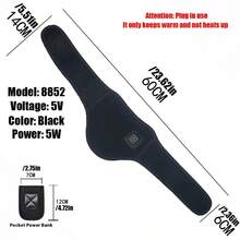 USB Rechargeable Heated Neck Warmer, 3 Heat Settings Temperature Control Electric Neck Gaiter, Warm Neck Protection For Winter