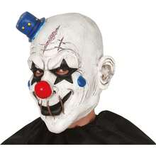 Fiestas Guirca Terrifying Clown Mask With Playful Hat For Halloween, Macabre Clown Fantasy For Themed Celebrations And Parties, Perfect For Kids And Adults Looking To Make An Impact At Special Events - Multicolor - View 1