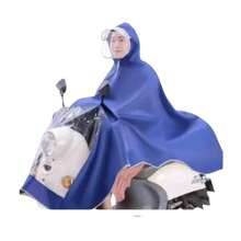 Impermeable para motociclista a prueba de agua con capucha contra lluvia - Azul - Ver 1