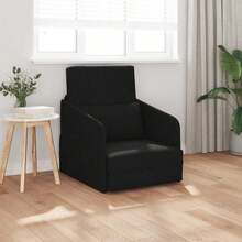 vidaXL Sofa Bett Schwarz 65 X 80 X 83 Cm Stoff - Black - View 1