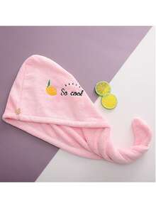 Cartoon bestickter Hut mit wehenden Haaren, Damen Badehaube mit wasserabsorbierender Dreieckskappe, wasserabsorbierende Haartrocknertücher, Damen Schnelltrocknende Haartücher, hochabsorbierende Korallsamt Damen Haartuchset, Schule, Reise, Urlaubsartikel, Haaraccessoires für Damen, Haare, Reise, Haarprodukte, Haarwerkzeuge, Harzeug, Friseur, Friseurzubehör, Friseursalon, Friseurausrüstung