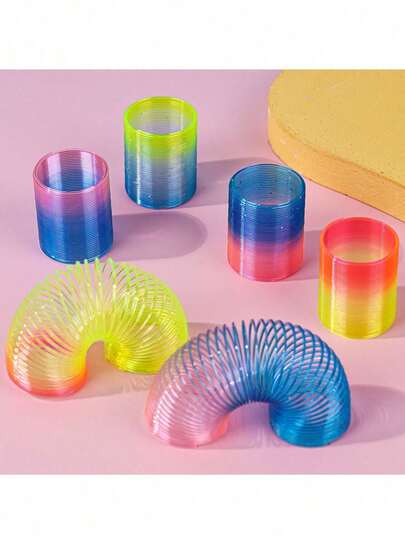 12pcs/24pcs/36pcs Spring Rainbow Party, Mini Plastic SpiralSpring Toys, Fidget Pressure Spiral Mini Spring Bulk Toys.Party GiftsToys For Strangers, Gamesteacher Accessories, UnoParty Small Gifts, Party Small Gifts, Party Gifts, Micro Creative Toys, Decorations, Toys, Furniture Decorations, Christmas Gifts, Gifts, Carnival Gifts, Easter Gifts, Small Decorations