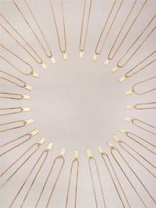 1pc Exquisite Fashion Jewelry Necklace, Stainless Steel A-Z,26 English Initials Pendant, Holiday, Suitable Women To Wear Daily Stainless Steel Letter Pendant Necklace - 黃金3 - 查看 5