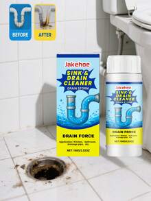 1pc/2pcs Pipe Cleaning, Deodorizing, Descaling, Pipe Unclogging Agent For Sink And Drain Pipes, Kitchen And Toilet Pipes, Quick Unclogging And Cleaning. Powerful Pipe And Drain Unclogging Agent, Effectively Removing Blockages. Liquid Cleaner For Clogged Pipes And Drains In Sinks Or Shower Basins. Liquid Pipe Cleaner For All Types Of Pipes