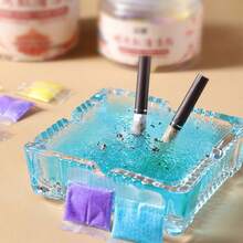 Portable Black 8 Ball Ashtray, Creative Ashtray, Household Ceramic Ashtray, Luxury Ashtray