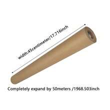 35g/Roll Brown Kraft Paper Roll, Gift Wrapping Paper, Bouquet Wrapping Paper, For Arts & Crafts Gift Boxes, Floral Packaging, Material, Shipping Paper, Gift Wrapping, DIY Handmade, Painting Easel, Artworks, Crafts, Postal Packaging