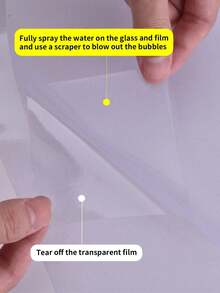 1 rollo de película de ventana opaca - Adhesivo de vidrio removible con efecto estático - Bloqueo UV, apto para oficina, sala de reuniones, baño, sala de estar - Blanco - Ver 10