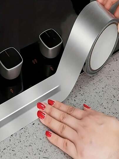 Waterproof Aluminum Foil Tape For Kitchen & Bathroom - Anti-Mold, Heat Insulation Countertop Sticker, Silver Tape, For Home Repair & DIY Projects - Suitable For All Seasons - Great Gift For Homeowners, Duct Tape Thickening Strong Windproof Tape, Flexible, No Residue, All-Weather And Tear By Hand Packaging Tape - Bulk Value For Do-It-Professional Use