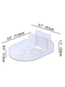 1 pièce Nouvelle étagère murale transparente sans trou pour caméra, support universel de surveillance pratique. Étagère multifonctionnelle pour rangement divers, utilisation intérieure et extérieure, pour dortoir, voiture, maison. Étagère polyvalente pour de multiples scénarios.