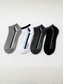 Kit 3 Pares de Meias Masculinas Cano Curto (Soquete) Estilo Casual e Esportivo para Qualquer Ocasião - Multicolorido - Visão 2