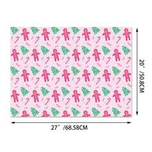 12 Stück rosa Weihnachtsgeschenkpapier, Weihnachtsmann, Schneemann, Schneeflocke, Stern, Baum Geschenkpapier, flach gefaltet Weihnachtskunstpapier, für DIY handgemachte Geschenkverpackung zu Weihnachten, Winter, Geburtstagen, Geschenkdekoration Papier, Party Geschenkbox Außenverpackung Papier.