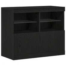 vidaXL Sideboard Schwarz 81 x 37 x 67 cm Holzwerkstoff