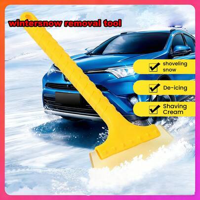 Car Snow Shovel 1pc Car Snow Shovel Beef Tendon Snow Removal Defrosting Screw Plastic Car Outdoor Multi-Function Vehicle Tools Winter Supplies