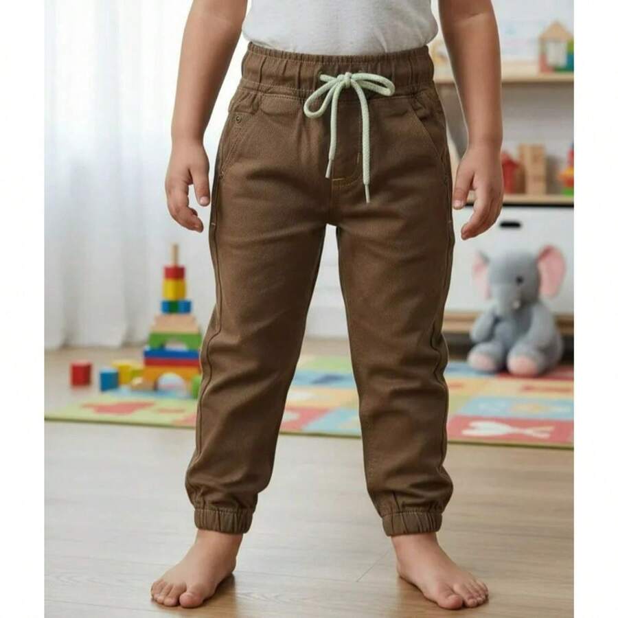 Baby Jogger Jeans With Elastane Size 1 To 12 Months Available - Lạc đà - Xem 1